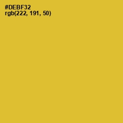 #DEBF32 - Old Gold Color Image