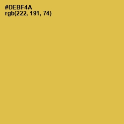 #DEBF4A - Turmeric Color Image