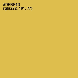 #DEBF4D - Turmeric Color Image