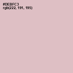 #DEBFC3 - Thistle Color Image