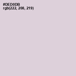 #DED0DB - Swiss Coffee Color Image