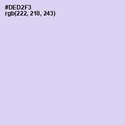 #DED2F3 - Fog Color Image