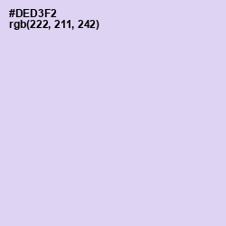 #DED3F2 - Fog Color Image