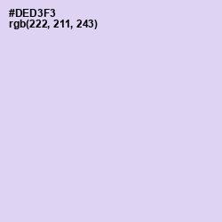 #DED3F3 - Fog Color Image