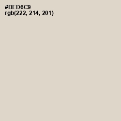 #DED6C9 - Timberwolf Color Image