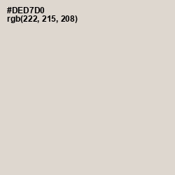 #DED7D0 - Swiss Coffee Color Image