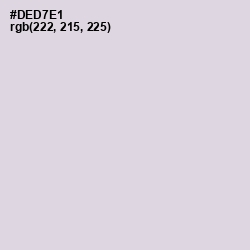 #DED7E1 - Geyser Color Image