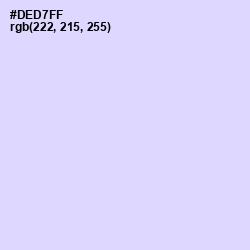 #DED7FF - Fog Color Image