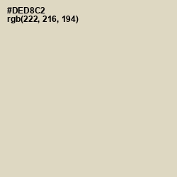#DED8C2 - Tana Color Image
