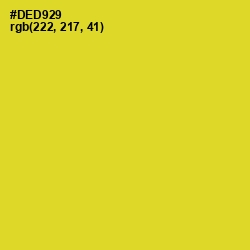 #DED929 - Sunflower Color Image