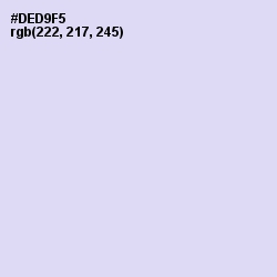 #DED9F5 - Fog Color Image