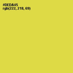 #DEDA45 - Wattle Color Image