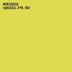 #DEDB52 - Wattle Color Image