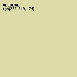 #DEDBAB - Sapling Color Image