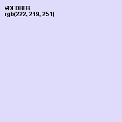 #DEDBFB - Fog Color Image