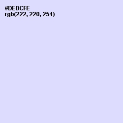 #DEDCFE - Fog Color Image