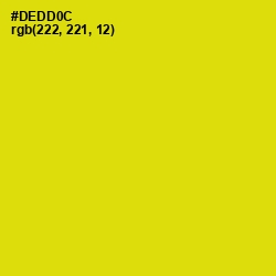 #DEDD0C - Barberry Color Image