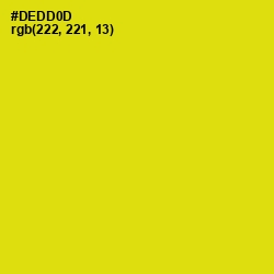 #DEDD0D - Barberry Color Image