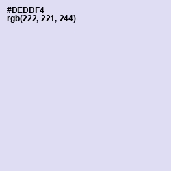 #DEDDF4 - Fog Color Image