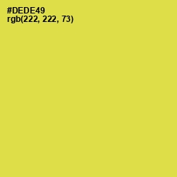 #DEDE49 - Wattle Color Image