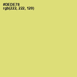 #DEDE78 - Chenin Color Image