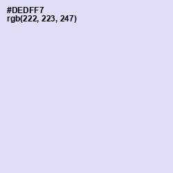 #DEDFF7 - Fog Color Image