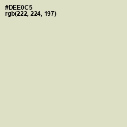 #DEE0C5 - Beryl Green Color Image