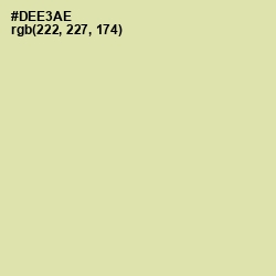 #DEE3AE - Caper Color Image