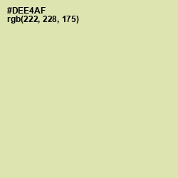 #DEE4AF - Caper Color Image