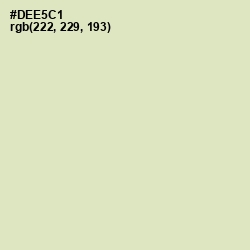 #DEE5C1 - Beryl Green Color Image