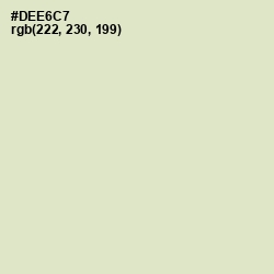 #DEE6C7 - Beryl Green Color Image