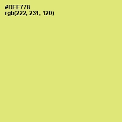 #DEE778 - Yellow Green Color Image