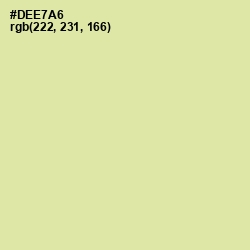 #DEE7A6 - Caper Color Image