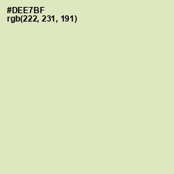 #DEE7BF - Caper Color Image