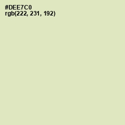 #DEE7C0 - Beryl Green Color Image