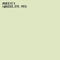 #DEE7C1 - Beryl Green Color Image