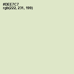 #DEE7C7 - Beryl Green Color Image