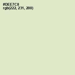 #DEE7C8 - Beryl Green Color Image