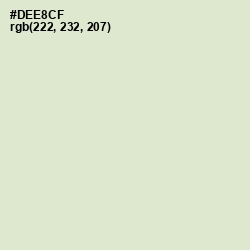 #DEE8CF - Beryl Green Color Image