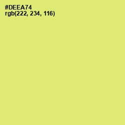 #DEEA74 - Yellow Green Color Image