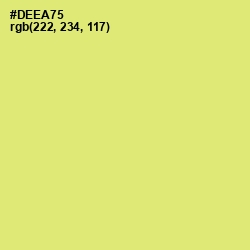 #DEEA75 - Yellow Green Color Image