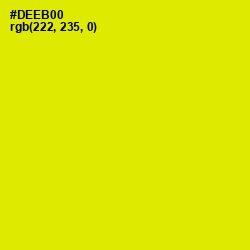 #DEEB00 - Chartreuse Yellow Color Image