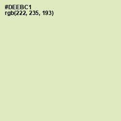 #DEEBC1 - Beryl Green Color Image