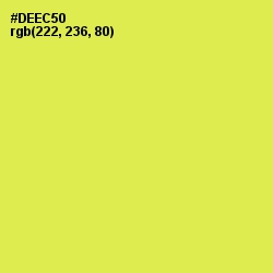 #DEEC50 - Starship Color Image