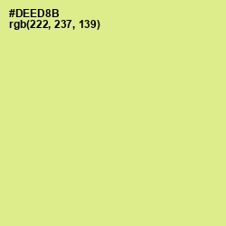 #DEED8B - Mindaro Color Image