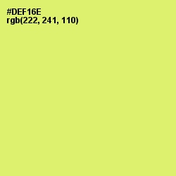 #DEF16E - Yellow Green Color Image