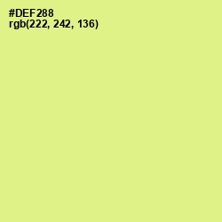 #DEF288 - Mindaro Color Image