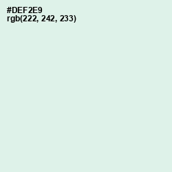 #DEF2E9 - Swans Down Color Image