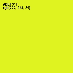 #DEF31F - Las Palmas Color Image