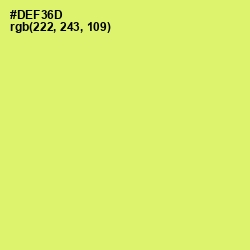 #DEF36D - Sulu Color Image